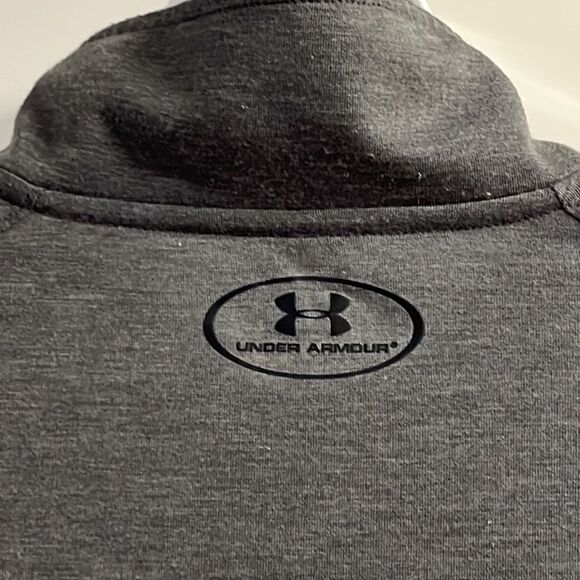 Under Armour Women’s Heather Gray Zip Pullover Long Sleeve Mock Neck Shirt- Med - Picture 7 of 12